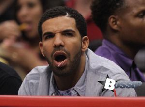 Drake and Rihanna at the Clippers game in LA