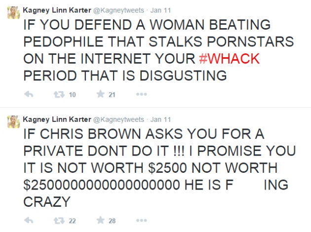 tweet between breezy and carter