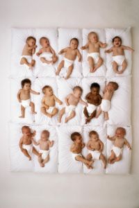 BABIES ON PILLOWS