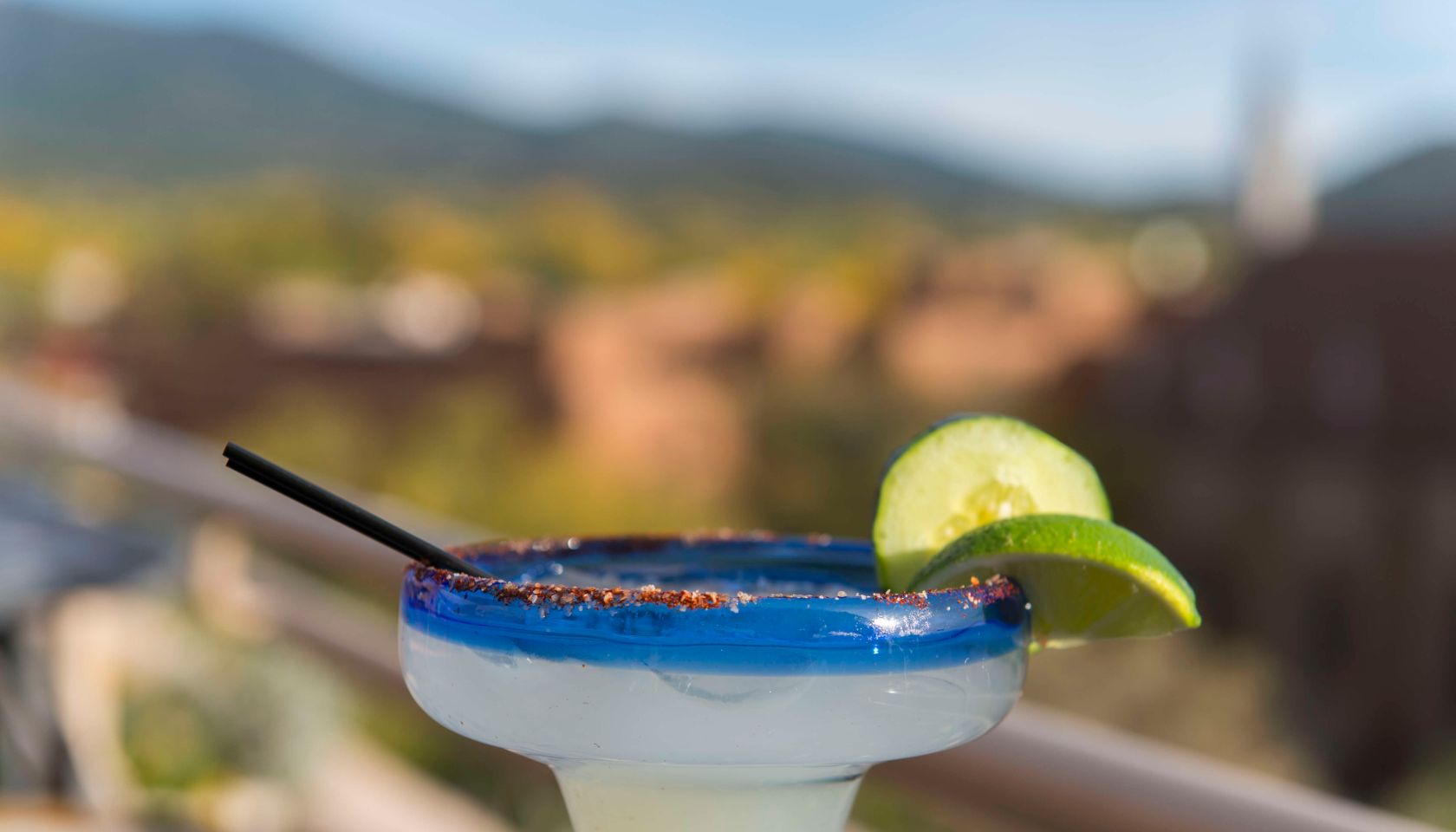 Margarita cocktail at the Bell Tower Bar on top of the La...