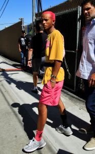 Celebrities at the Jimmy Kimmel studio in Los Angeles, California