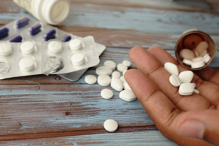 pill on hand