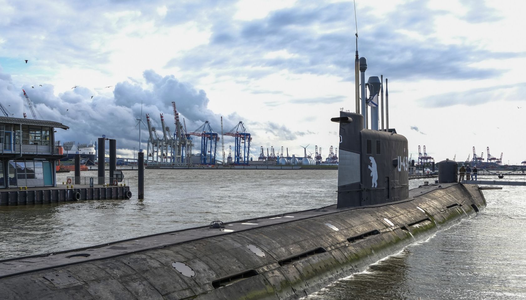 Submarine U-434 in Hamburg