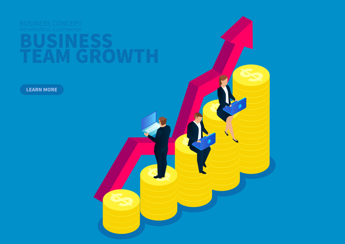 Business finance team development and growth