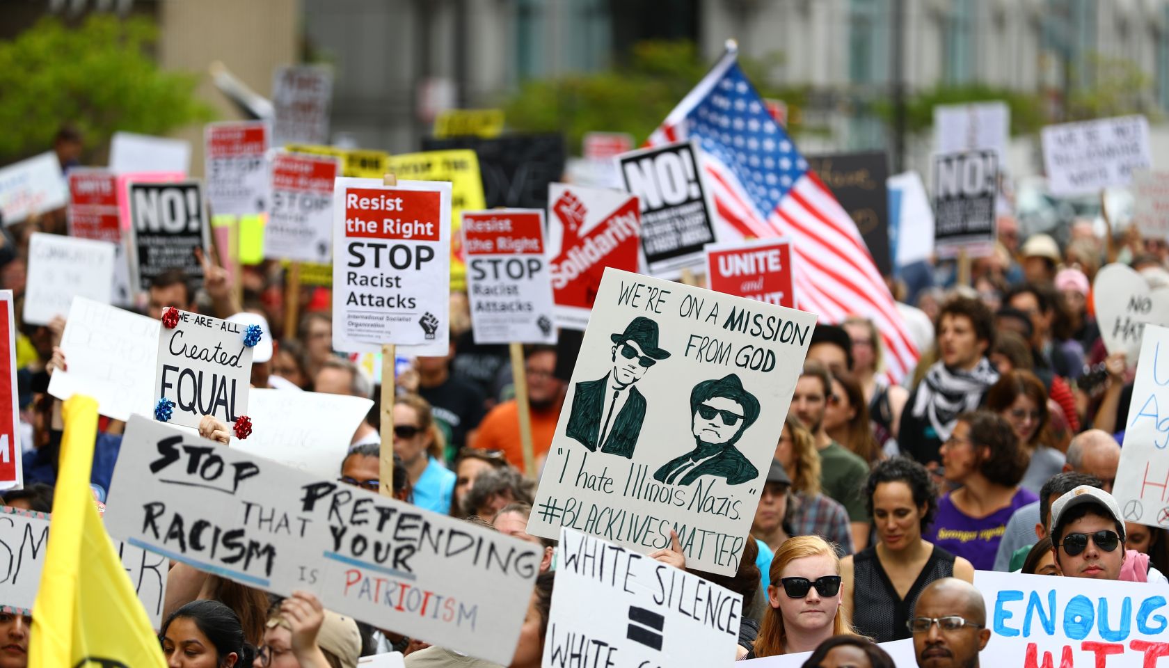 Protest Against Racism and Hate in Chicago