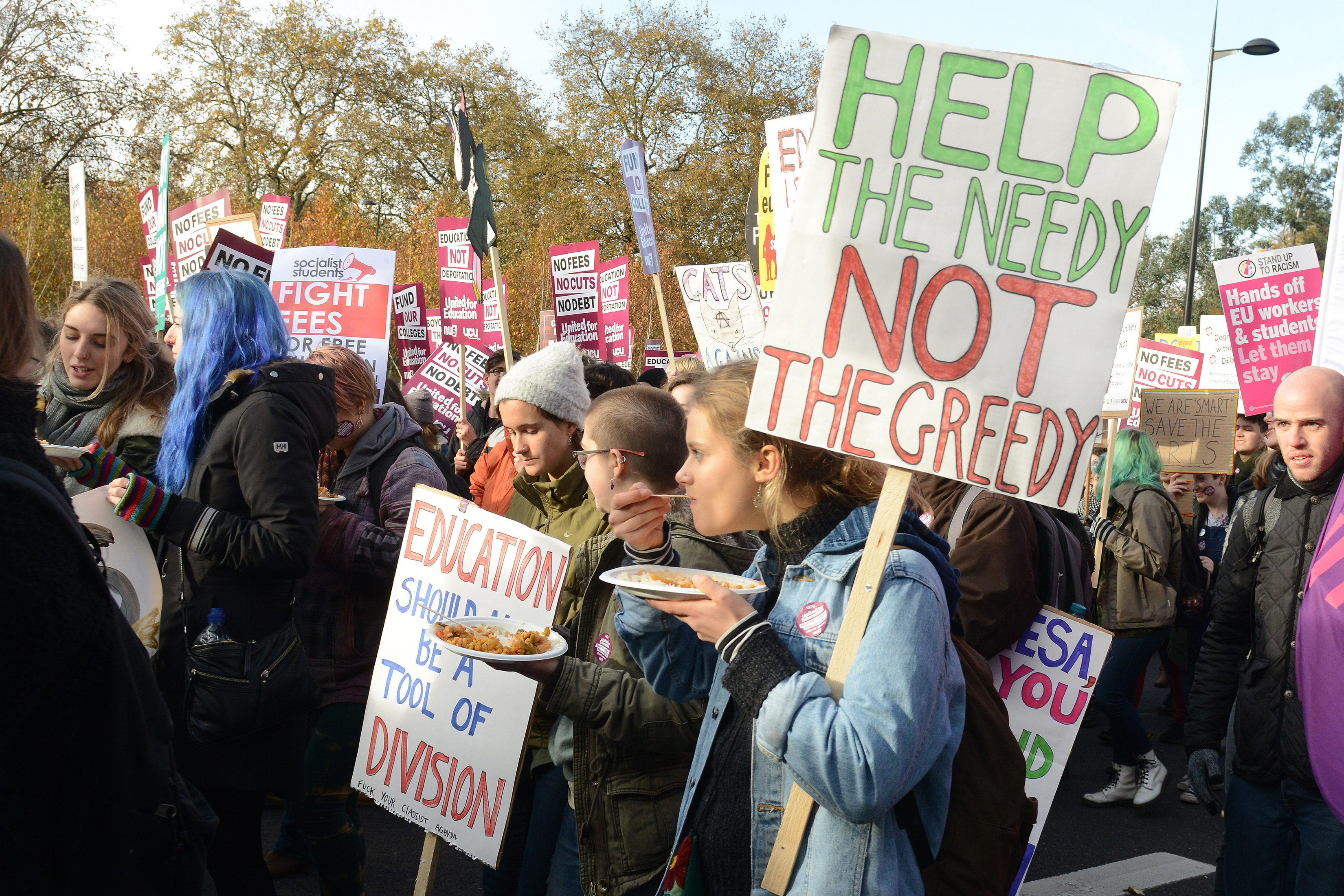 NUS student national protest against fees and cuts