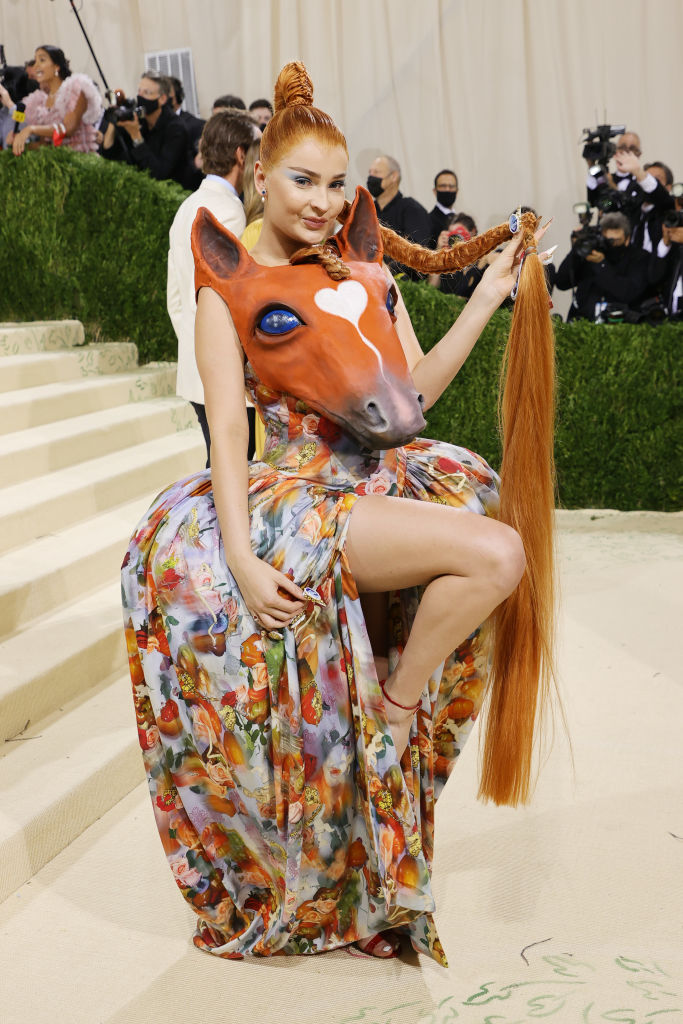 Kim Petras wearing Collina Strada