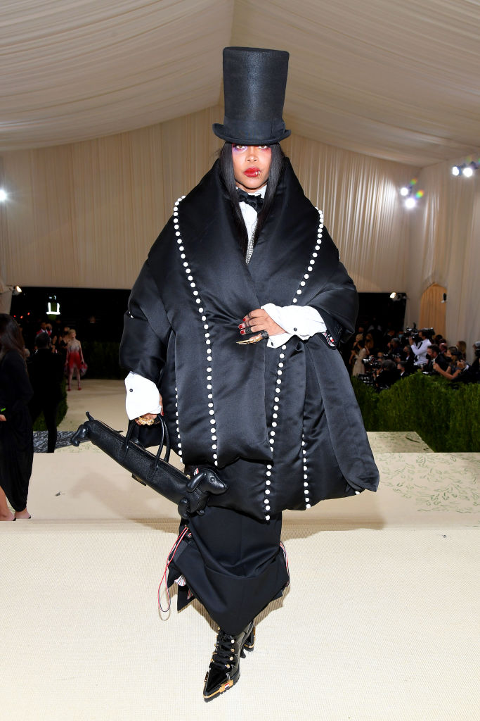 Erykah Badu wearing Them Browne