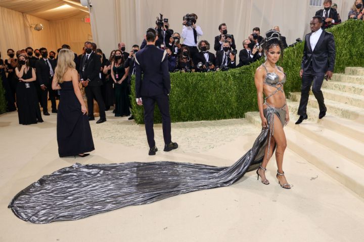 Teyana Taylor wearing Prabal Gurung