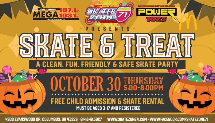 Updated 2025 Skate & Treat Graphics